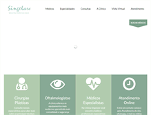 Tablet Screenshot of clinicasingolare.com.br